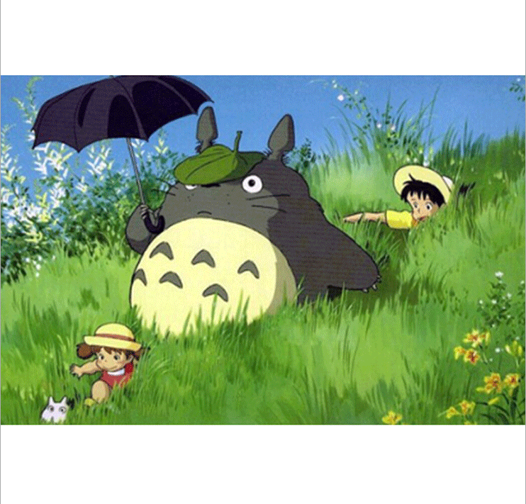 5D Diamond Art Painting Full Diamond Rhinestone Painting Totoro Diamond 45cm X30cm