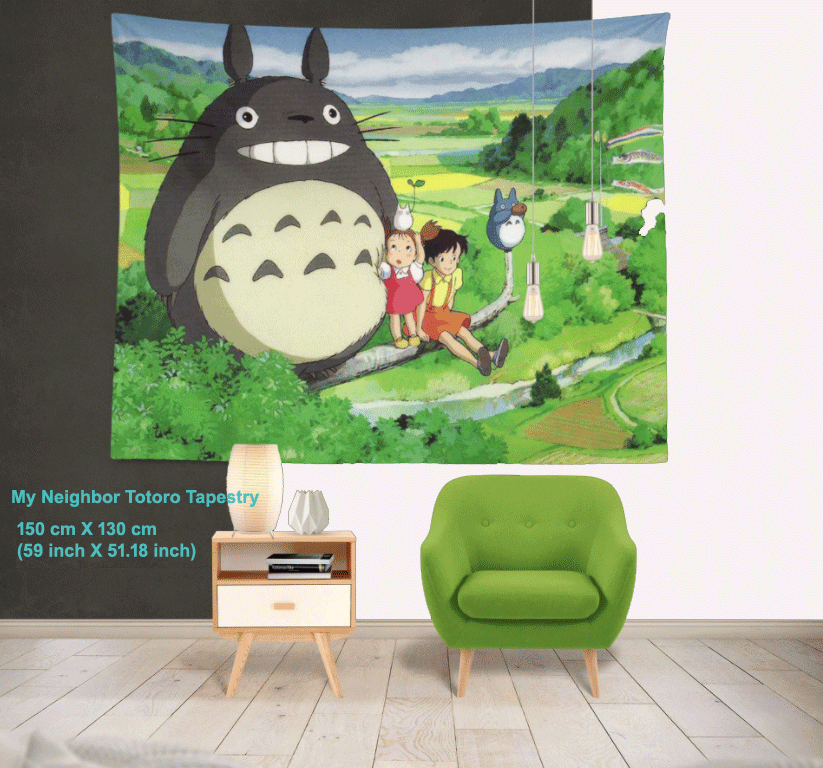 My Neighbor Totoro Tapestry Wall Hanging Art Print Mural Tapestry -T2