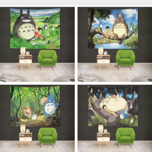 My Neighbor Totoro Tapestry Wall Hanging Art Print Mural Tapestry -T2