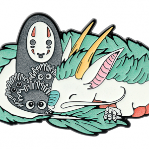 Glow in Dark ! Spirited Away Anime No Face Faceless Kanonashi Soot Sprites Enamel Pin Fashion Accessory for Lapels Denim Jacket Hat Bag Dress Shirt Backpack Clothing Gift Cosplay Costume