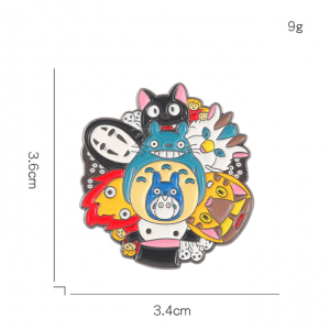 Totoro, no face Ghibli, Anime, Spirited Awa pin