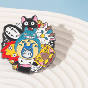 Totoro, no face Ghibli, Anime, Spirited Awa pin