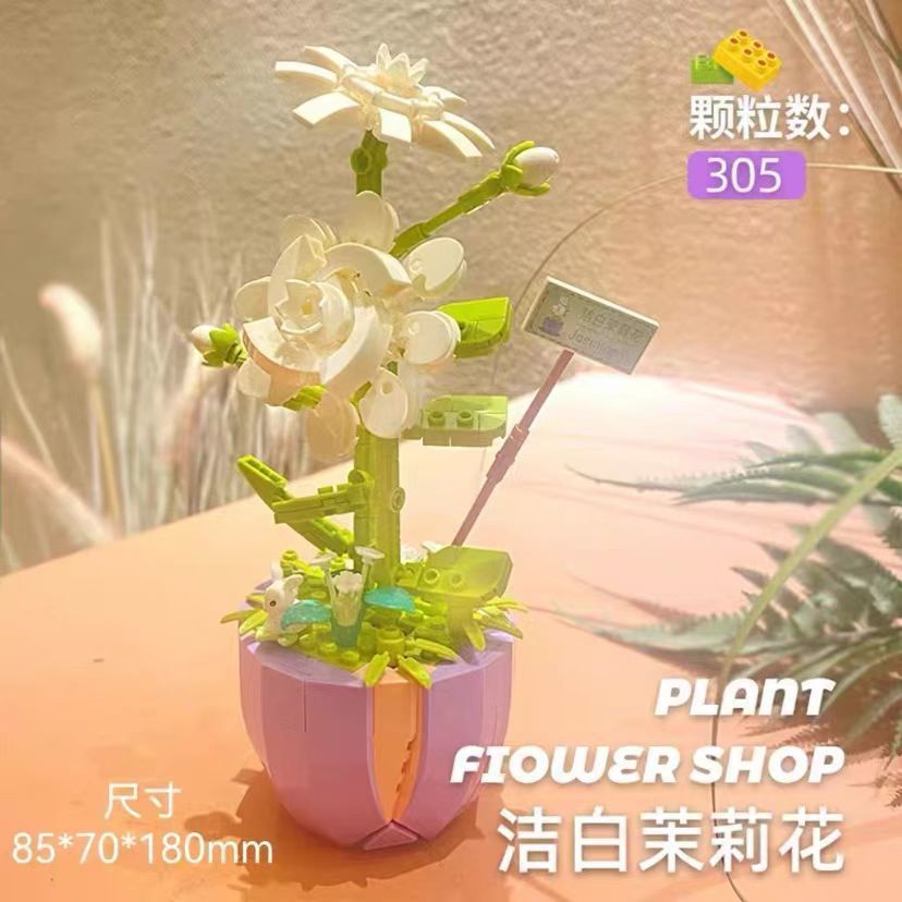 Flower Diary - Nano Blocks Mini Bricks Flower Bouquet Building Sets, Artificial Flowers Kit - Image 6