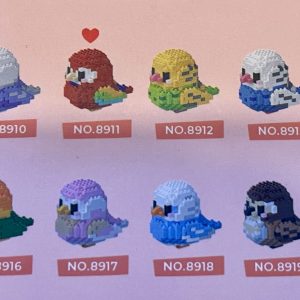 Cute birds blocks