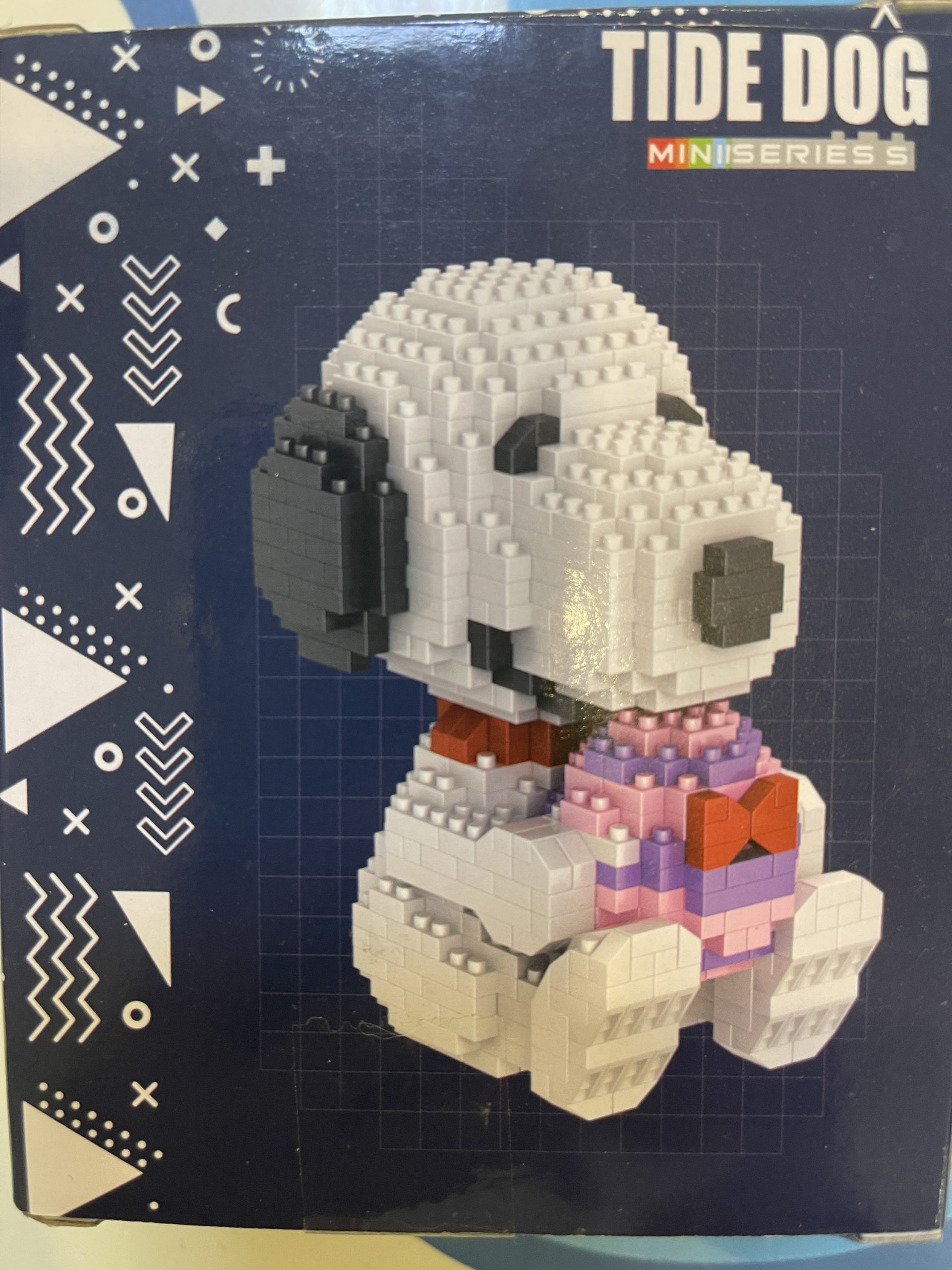Snoopy Disney Cartoon Mini Block Toy Model, Gift Box, Eros Cupid Miniature Particle Collecting Toy, Micro Brick Brain Game, Christmas Gifts, Pink - Image 6