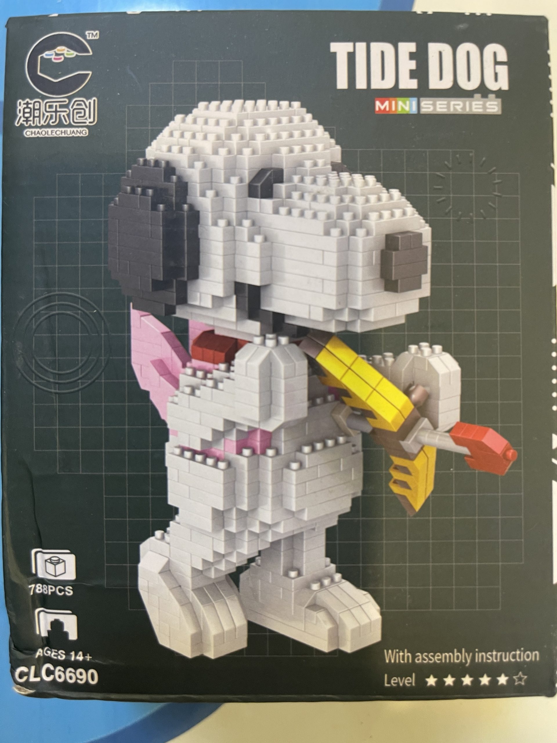 Snoopy Disney Cartoon Mini Block Toy Model, Gift Box, Eros Cupid Miniature Particle Collecting Toy, Micro Brick Brain Game, Christmas Gifts, Pink - Image 3